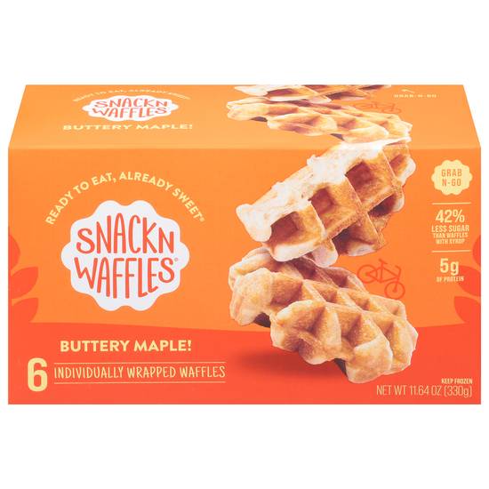 Snack'n Waffles Buttery Maple Wrapped Waffles (6 ct)