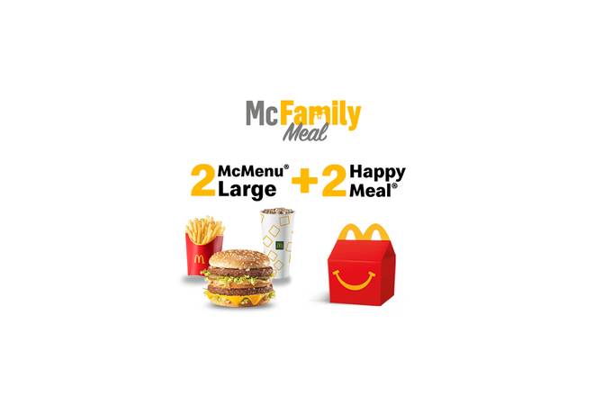 2 McMenu Large + 2 Happy Meal