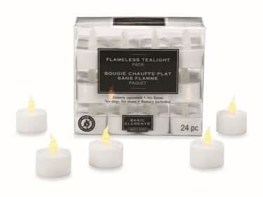 Ashland Flameless Tealights (24 ct) (White)
