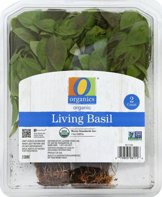 Order O Organics · Living Basil (2 ct) food online from Safeway store, Eureka on bringmethat.com