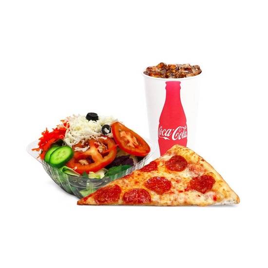 1 Slice/Salad & Drink