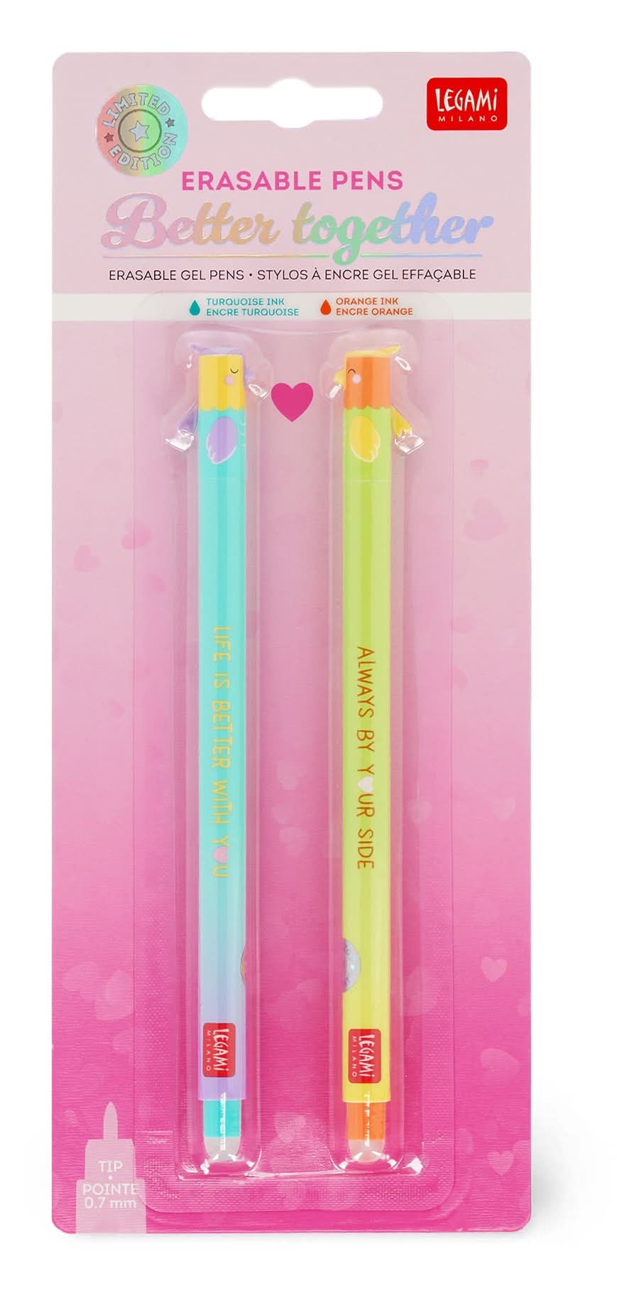 Conj. 2 Canetas Apagar - How To Say Ily