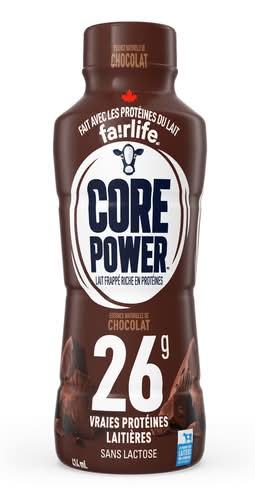 Core Power Boisson Protéinée Au Chocolat 414 Ml / Core Power Protein Drink Chocolate 414 ml