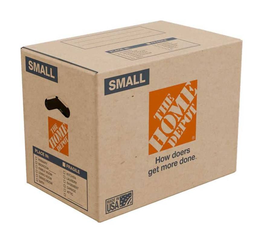 The Home Depot Small Moving Box With Handles