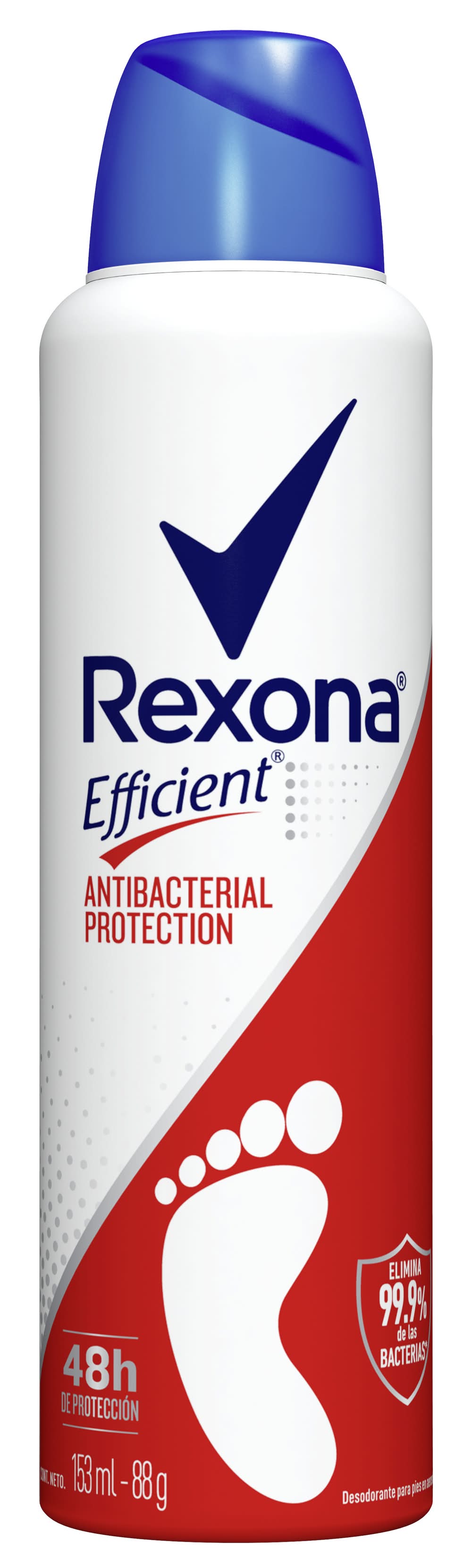 Rexona · Efficient desodorante antibacterial para pies (153 ml)