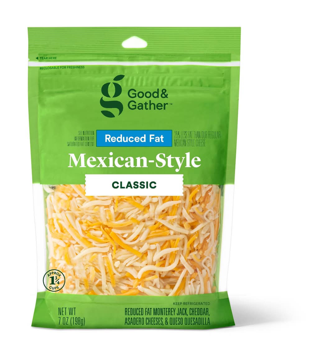 Good & Gather Reduced Fat Mexican-Style Classic Cheese (7 oz)