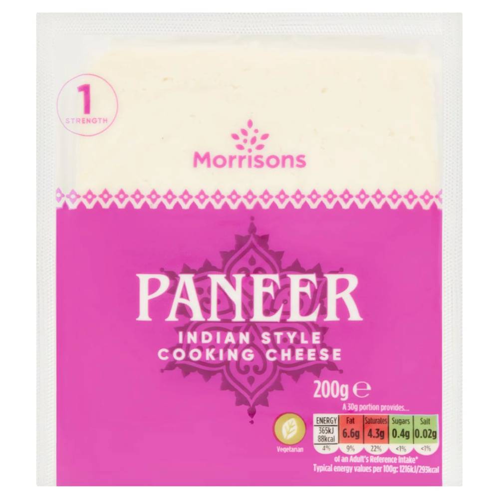 Morrisons Paneer Indian Style Cooking Cheese (200g)