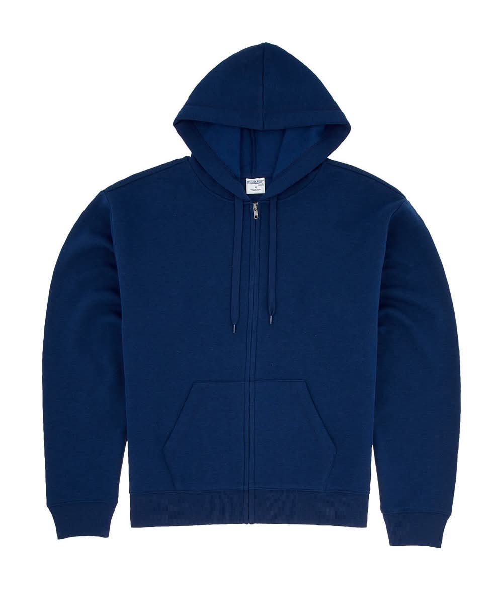 Mission Ridge Zip Hooded Sweatshirt, Men, M, Navy Blue