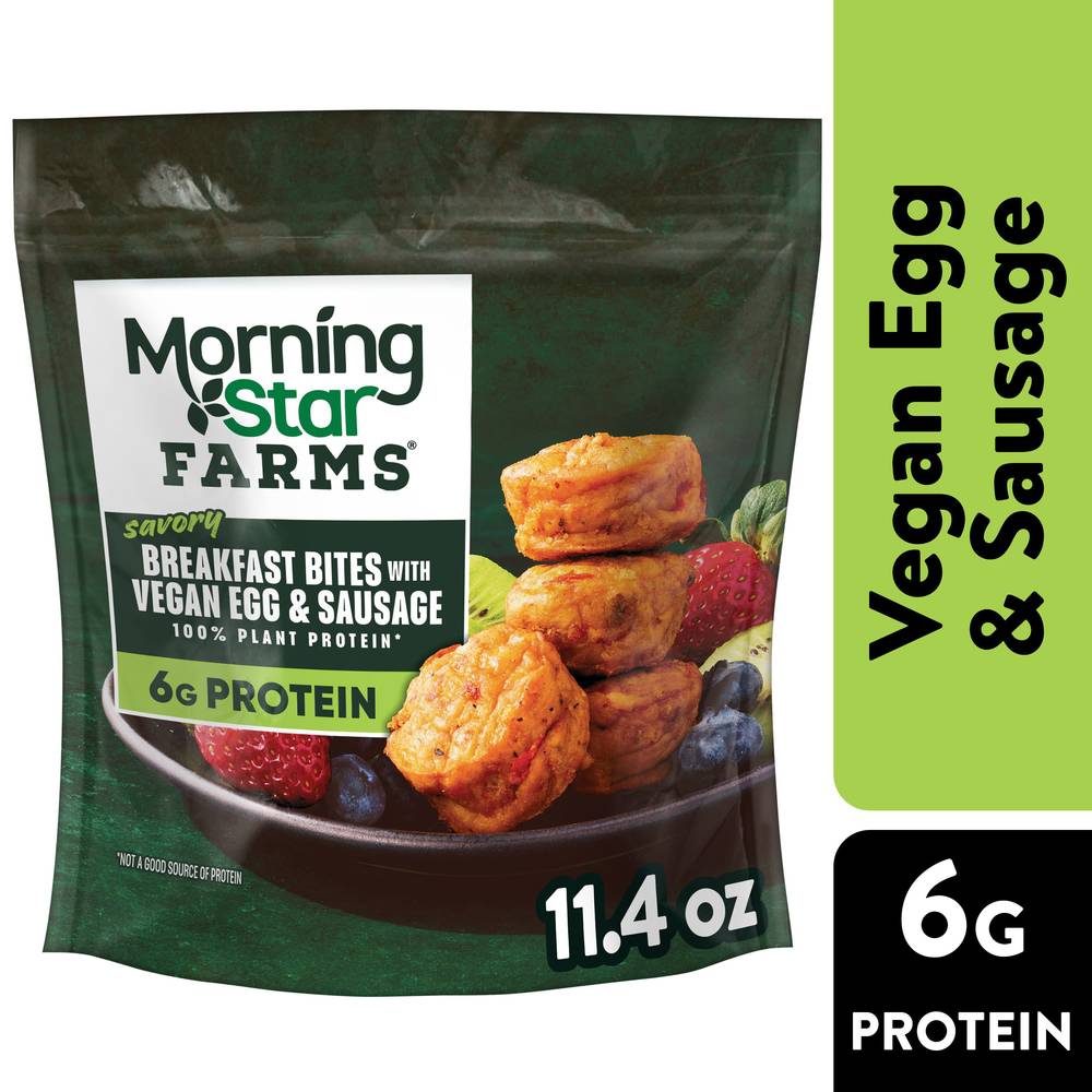 Morningstar Farms Meatless Breakfast Bites Vegan Egg and Sausage