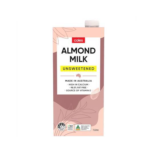 Coles Unsweetened Almond Milk Delivery Near Me Order Online Uber Eats