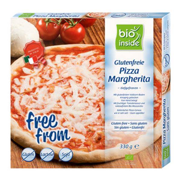Pizza margherita biológica sem glúten sem lactose