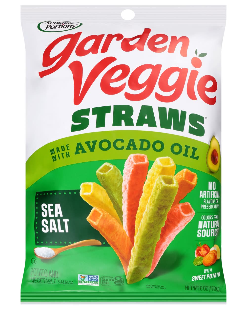 Sensible Portions Garden Veggie Straws, Sea Salt-Avocado Oil (6 oz)