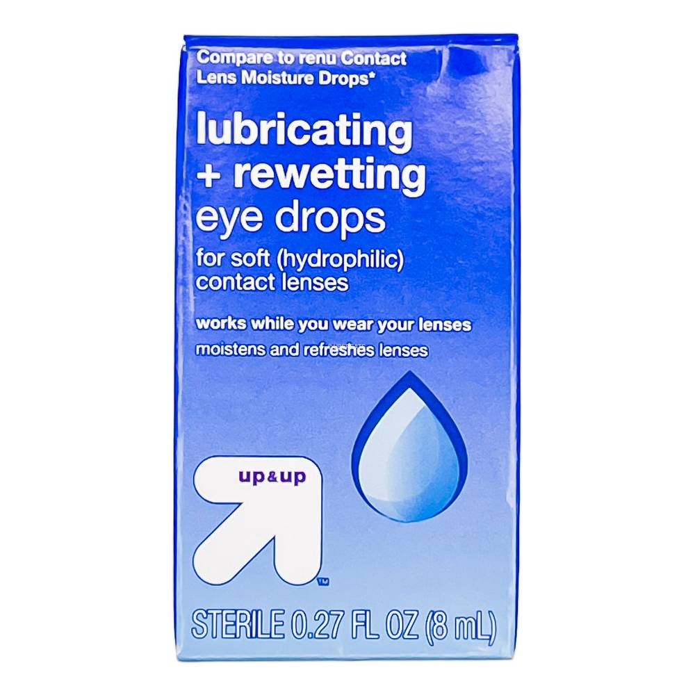 Up&Up Lubricating and Rewetting Eye Drops For Soft Contact Lens