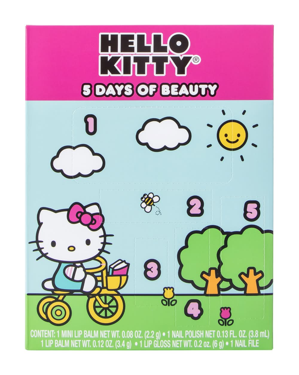 Licensed 5 Days Of Beauty Set Hello Kitty
