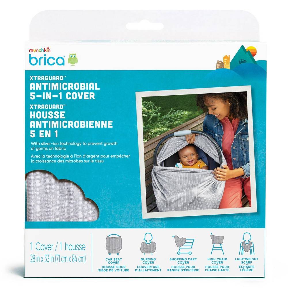 Munchkin Brica Xtraguard Antimicrobial Cover 5-in-1 Grey (1 unit)