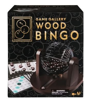 Game Gallery Wood Bingo Set, 6+ Y (195 ct)