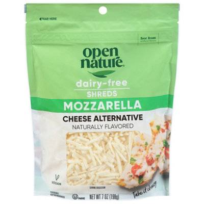 Open Nature Mozzarela Cheese Alternative Shreds