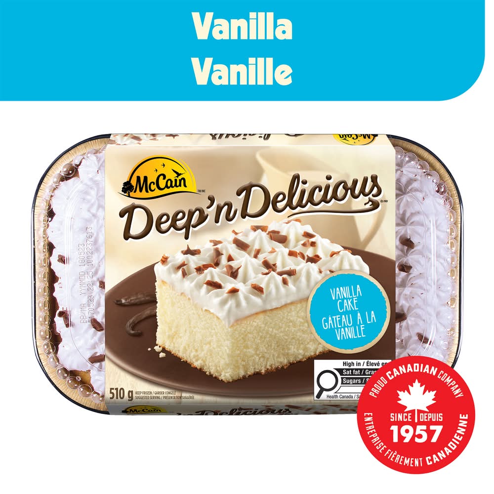McCain Deep'n Delicious Cake, Vanilla (510 g)