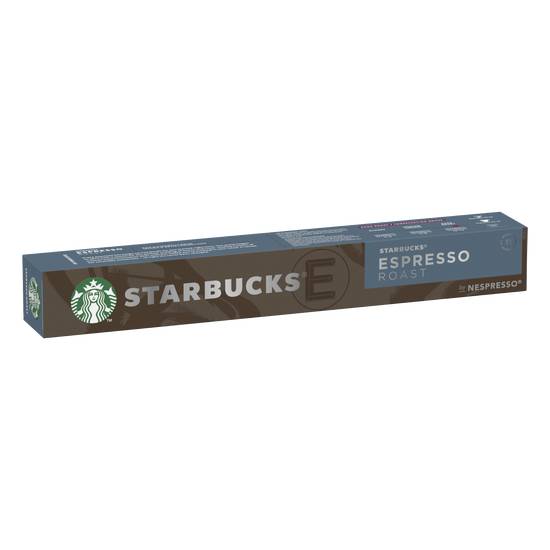 Starbucks - Café capsules compatible nespresso espresso roast intensité 11 capsules 10 (57 g)