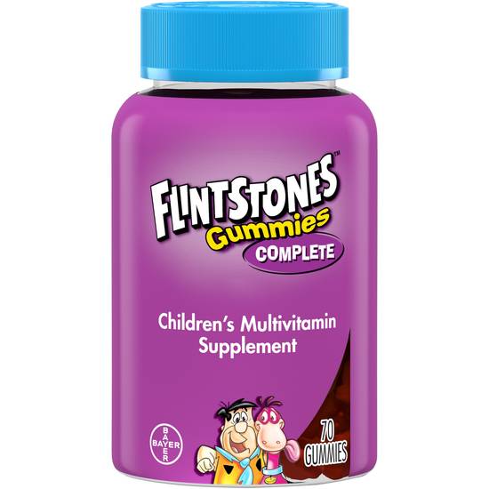 Flintstones Complete Children's Multivitamin Supplement Gummies, 70CT