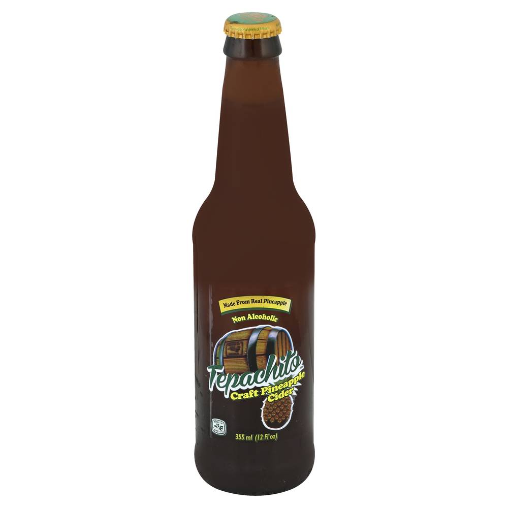 Tepachito Non Alcoholic Craft Pineapple Cider Beer (12 fl oz)