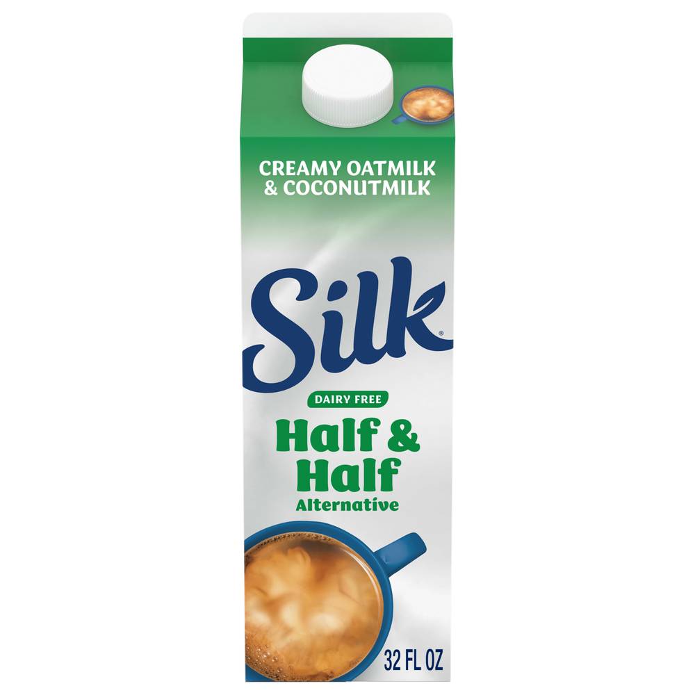 Silk Dairy Free Half & Half Alternative Creamy Oatmilk & Coconutmilk (32 fl oz)