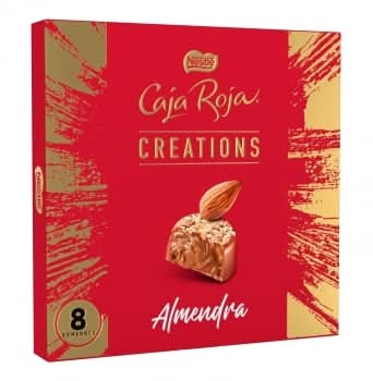 Bombones de chocolate y almendras Nestlé Caja Roja Creations estuche 114 g.