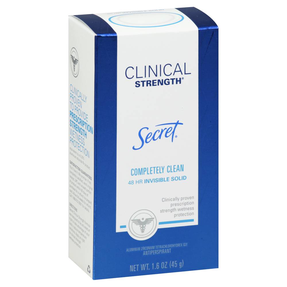 Secret Clinical Strength Invisible Solid 48 Hrmantiperspirant/Deodorant