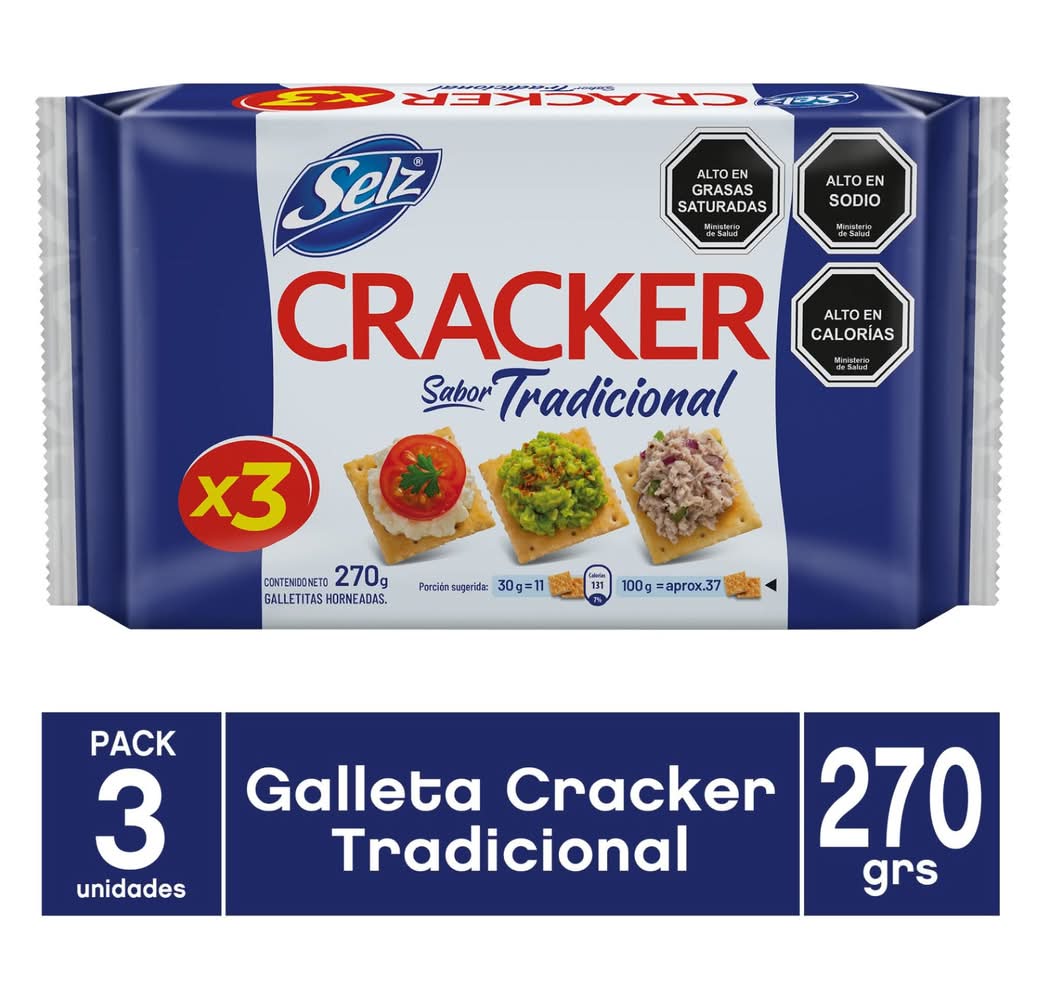 Selz · Galletas cracker - Tradicional (3 un)