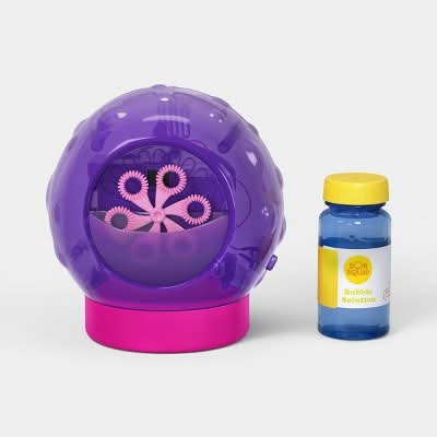 Sun Squad Mini Light Bubble Maker Toy, Purple