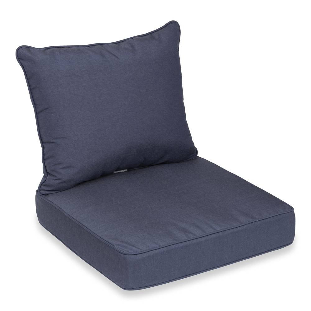 allen + roth 25-in x 25-in 2-Piece Canvas Deep Seat Patio Chair Cushion | 07830055