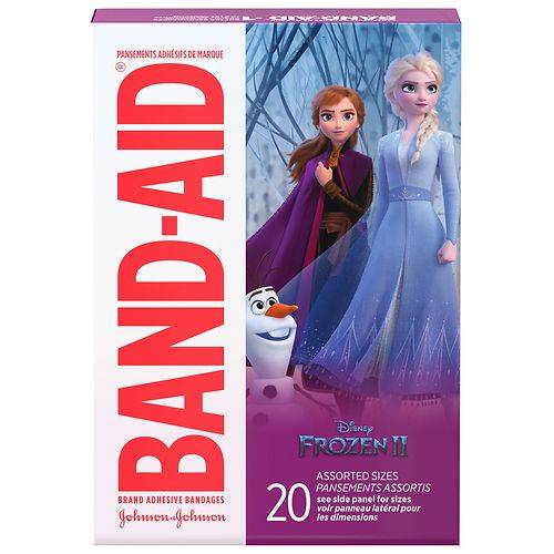 Band Aid Brand Adhesive Bandages, Disney Frozen Assorted Sizes - 20.0 ea
