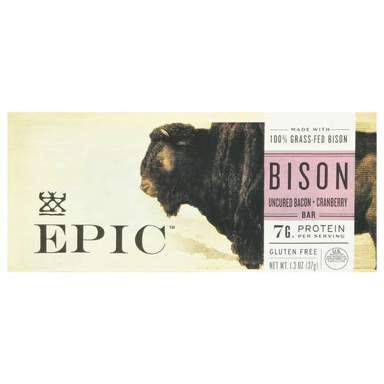 Epic Gluten Free Bar (bison-bacon-cranberry)