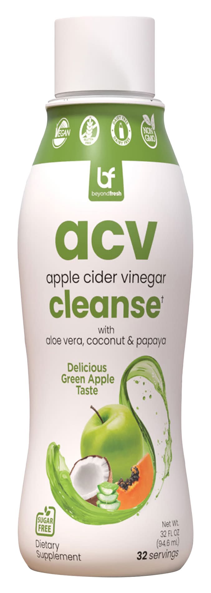 Beyond Fresh Apple Cider Vinegar Cleanse Supplement, Green Apple (32 fl oz)
