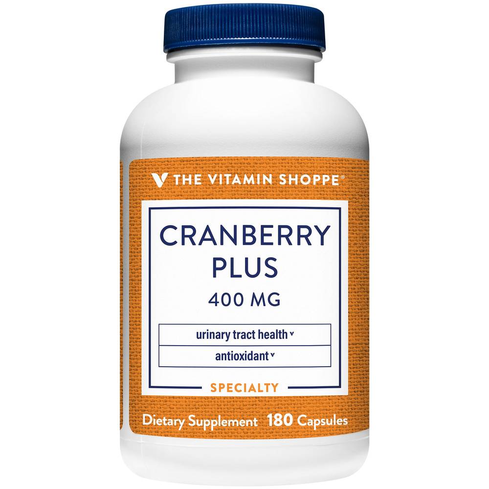 Cranberry Plus - Urinary Tract Health For Women - 400 Mg (180 Capsules)
