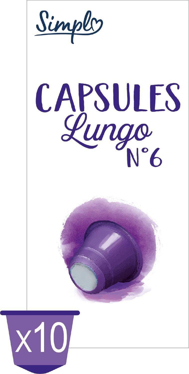 Simpl - Capsules de café lungo n°6 (10)