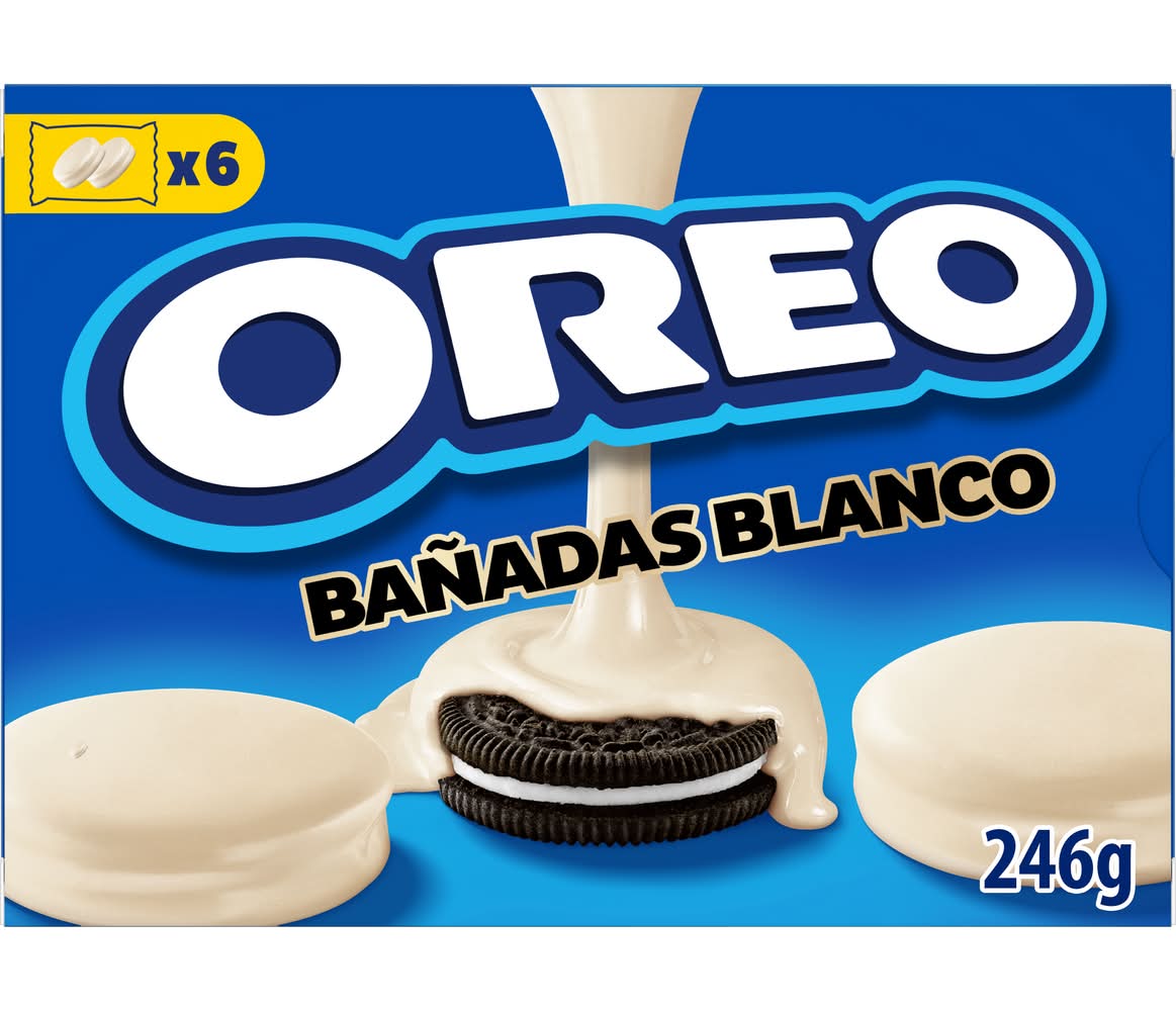 Galleta cubierta con chocolate blanco · Oreo (6 x 2 un)