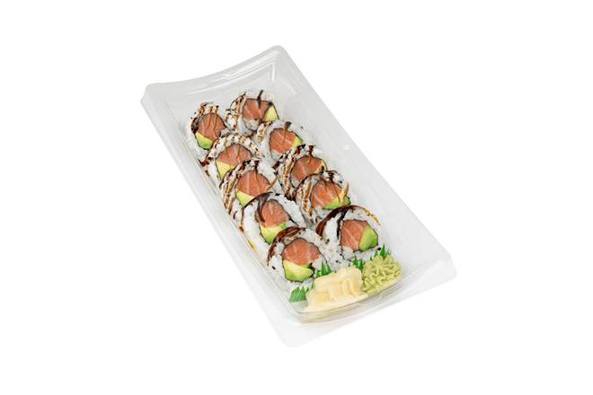 Yuzu Teriyaki Salmon Avocado Roll