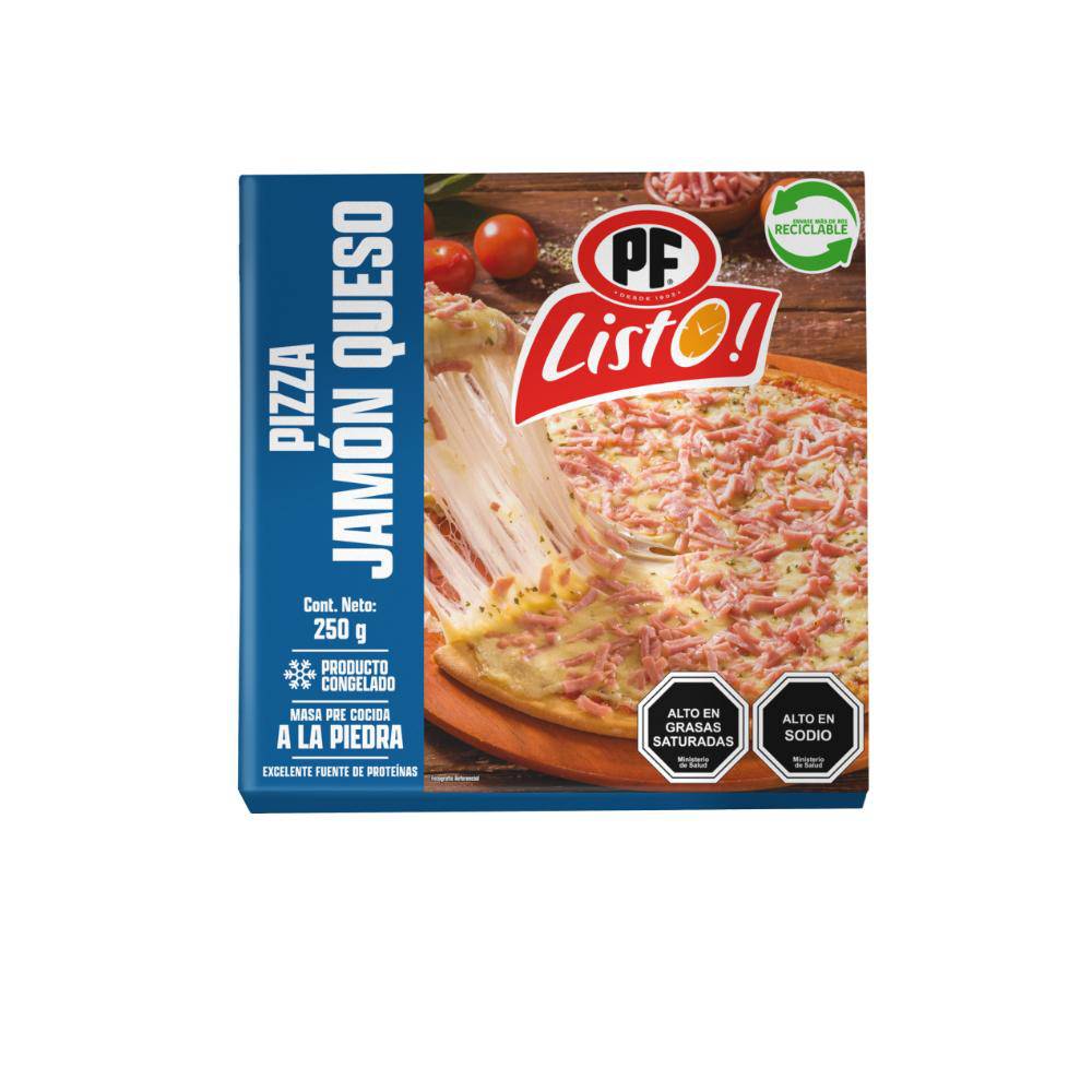 PF Listo · Pizza jamón queso (250 g)