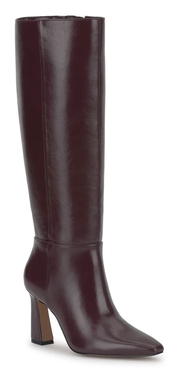Mix No. 6 Haty Wide Calf Boot (Burgundy Medium Width, Wide Calf - 8)