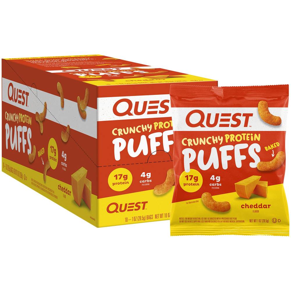 Quest Crunchy Protein Puffs (10 ct) (cheddar)