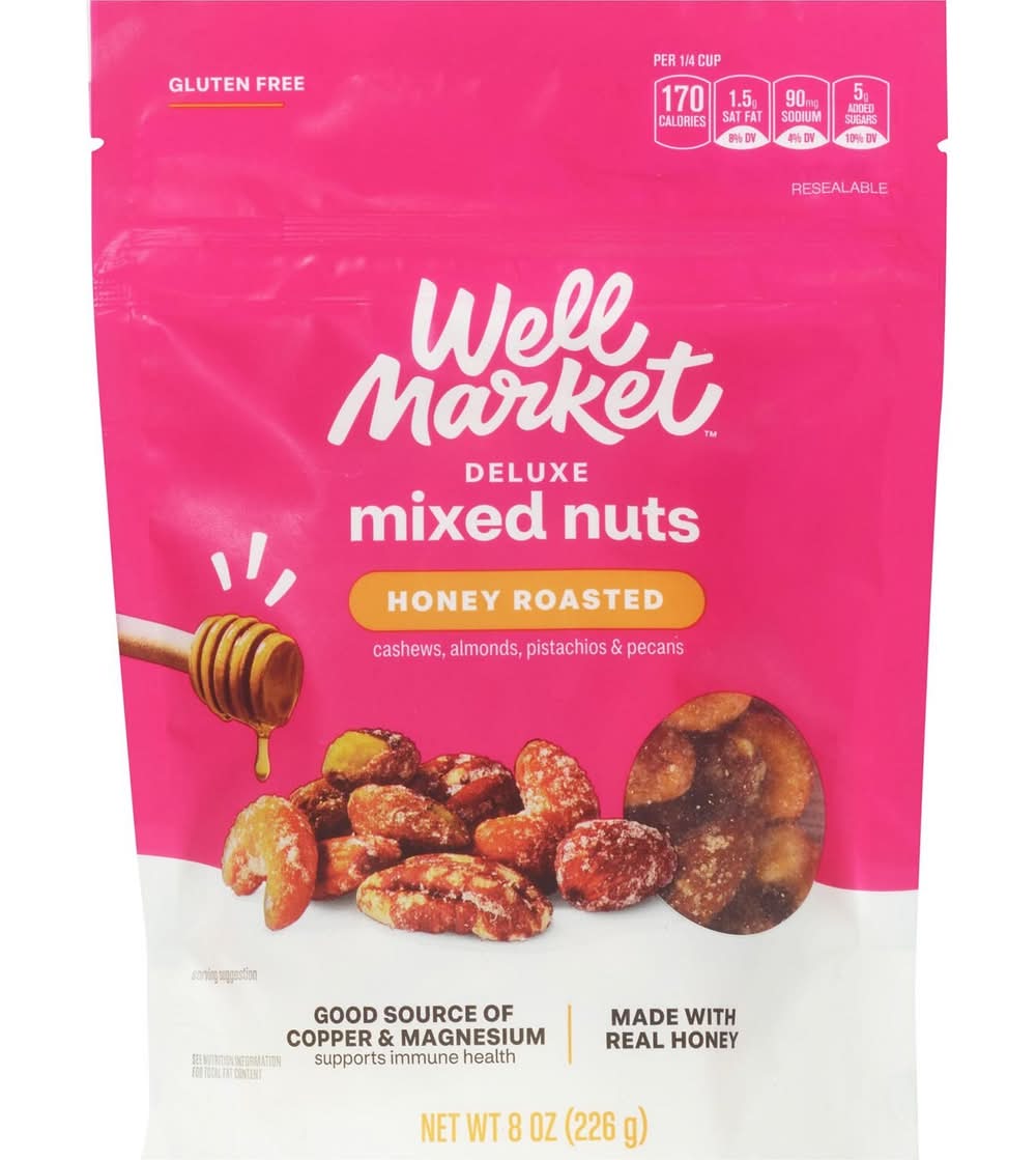 Well Market Honey Roast Deluxe Nut Mix (8 oz)