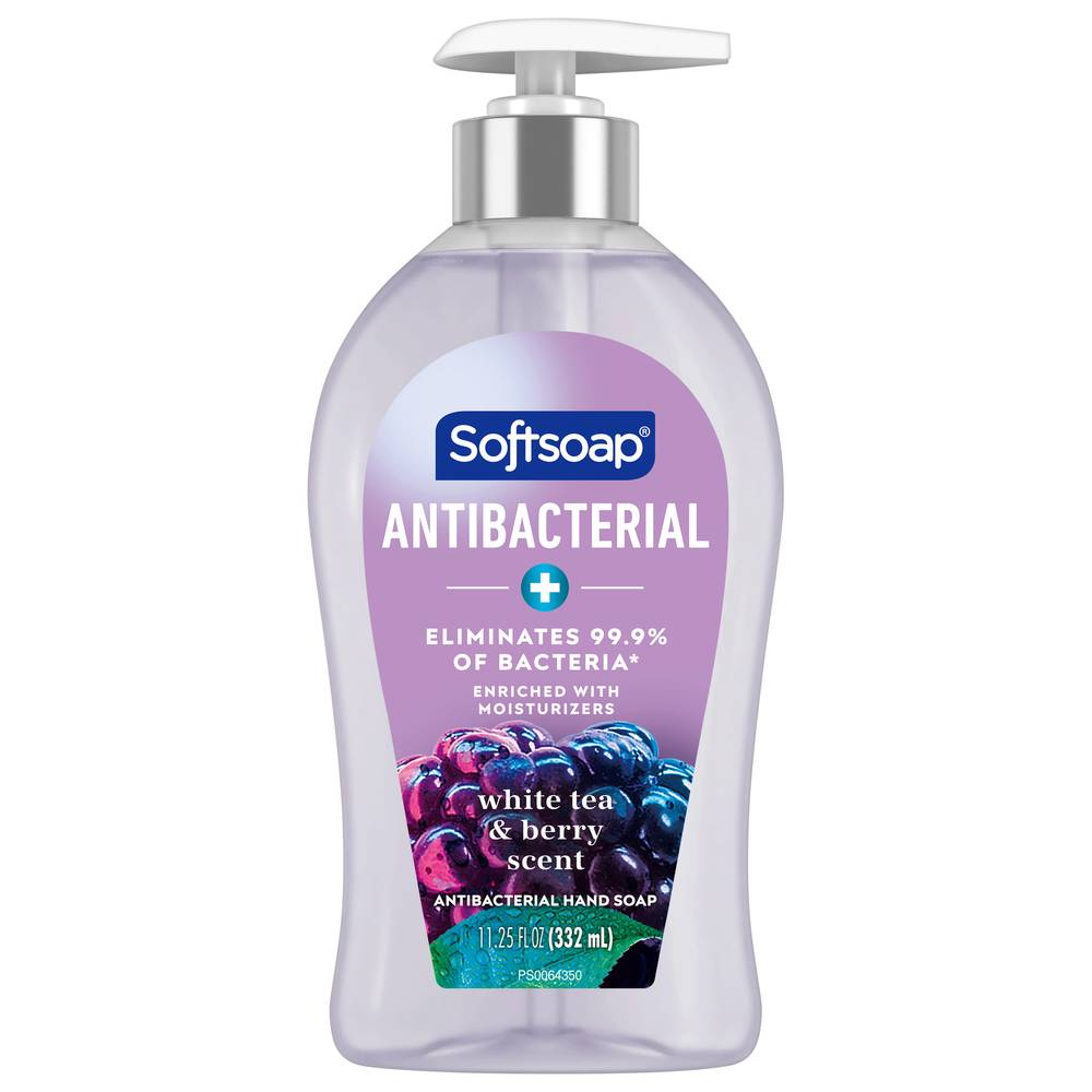 Softsoap Antibacterial Hand Soap, White Tea & Berry (11.25 fl oz)