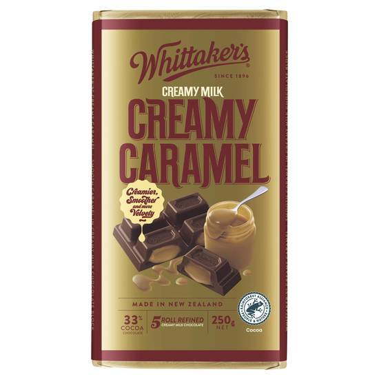 Whittaker's Block Chocolate Milk Creamy Caramel 250g