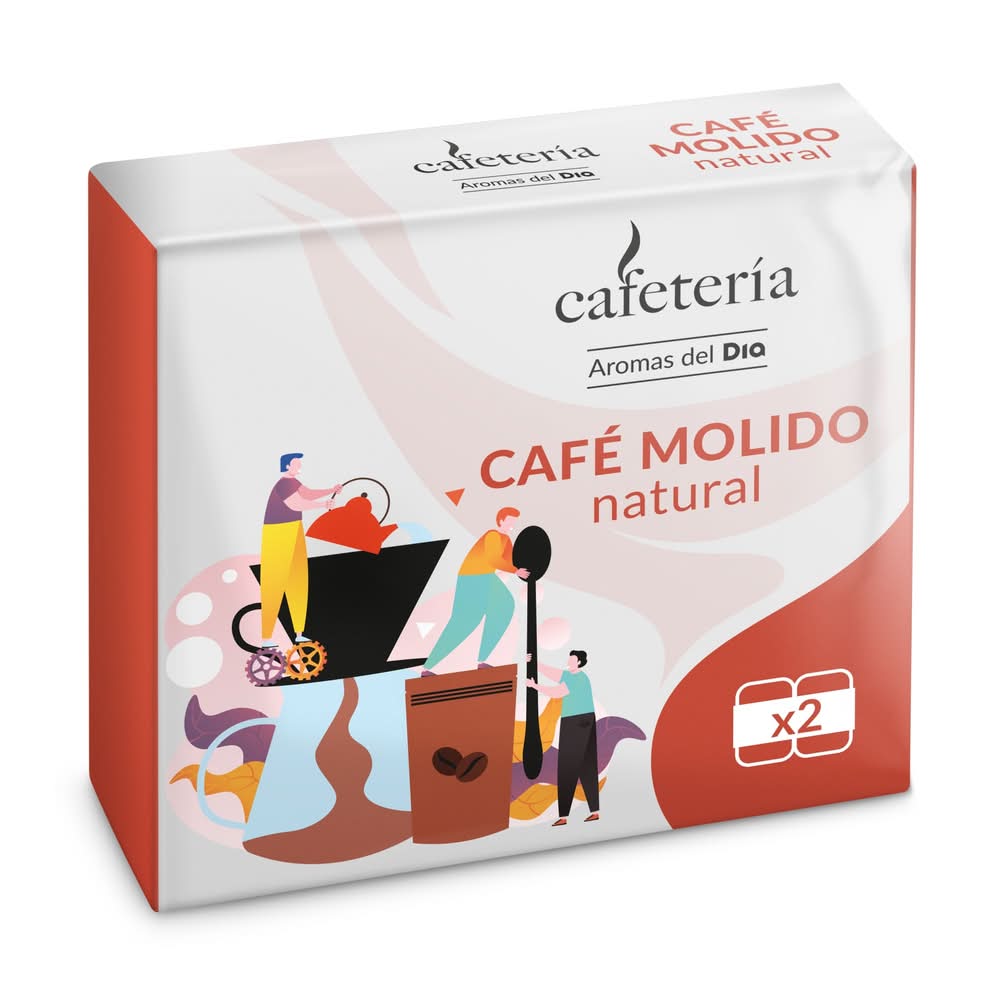 Café Molido Natural Cafetería De Dia Bolsa 2 X 250 G