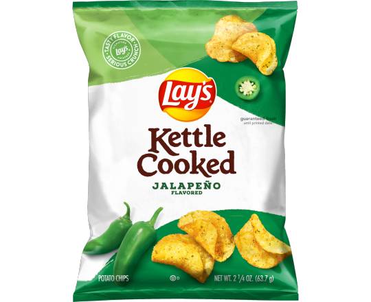 Lay's Kettle Cooked Potato Chips, Jalapeno (2.25 oz)