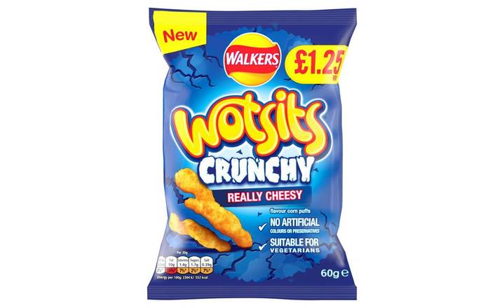 Wotsits Crunchy Cheese 60g (404075) 