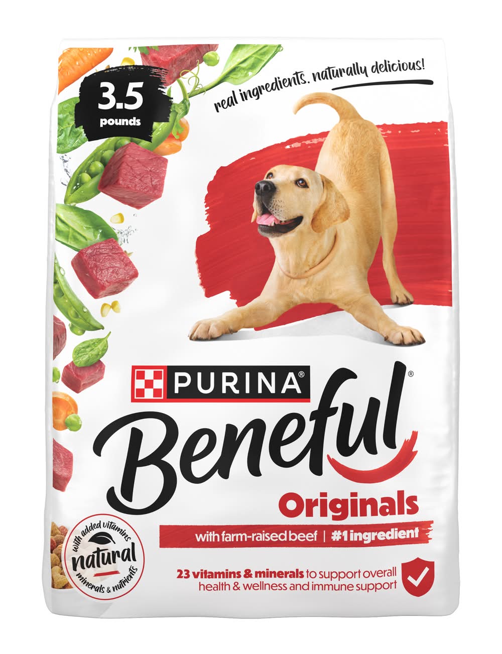 Purina Beneful Originals Natural Dry Dog Food, Beef (3.5 lbs)
