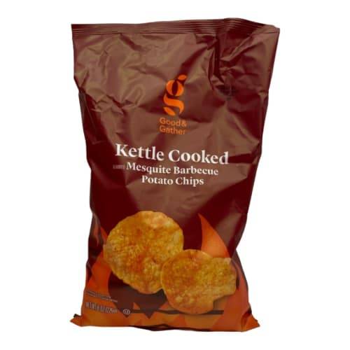 Good & Gather Kettle Cooked Potato Chips, Mesquite Barbecue (8 oz)