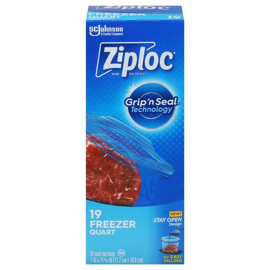 Ziploc Freezer Quart Seal Top Bags (19 ct )